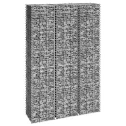 Gabion Raised Beds 3 Pcs 11.8"X11.8"X59.1" Iron