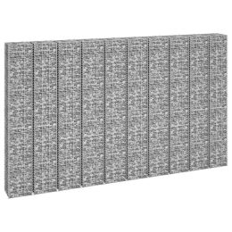 Gabion Raised Beds 16 Pcs 11.8"X11.8"X19.7"/39.4"/59.1"/78.7" Iron
