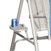3-Person Gray Metal Outdoor Patio Swing Chair With Canopy,  Only For Pick Up