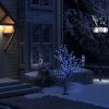 Christmas Tree 128 Leds Blue Light Cherry Blossom 47.2"