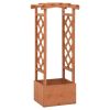 Trellis Planter With Arch 19.3"X15.4"X46.1" Firwood