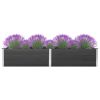 Garden Raised Bed 78.7"X39.4"X21.3" Wpc Gray
