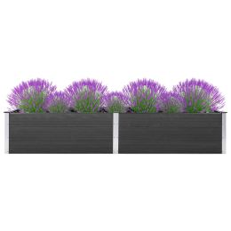 Garden Raised Bed 78.7"X39.4"X21.3" Wpc Gray