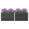 Garden Raised Bed 78.7"X19.7"X35.8" Wpc Gray