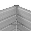 Garden Raised Bed Anthracite 139.4"X15.7"X30.3" Galvanised Steel