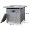 Trustmade 28Ã‚â‚¬Â Slat Top Gas Fire Pit Table