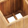 Garden Raised Bed Pot 9.6"X9.6"X9.6" Solid Acacia Wood