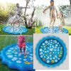 Sprinkler Splash Pad For Kids 68In Inflatable Blow Up Pool Sprinkle Play Mat Summer Outdoor Water Toys