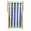 Populus Wood Sling Chair Blue Stripe Broad  Dark Blue Strip