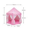 Outdoor Indoor Portable Folding Princess Castle Tent Kids Children Funny Play Fairy House Kids Play Tent (Led Star Lights)  Rt