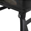Portable Charcoal Grill Bbq And Smoker With Lid, Folding Tabletop Grill, For Camping Patio Backyard Outdoor Cooking, Black  Yj