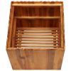 Garden Raised Bed 19.6"X19.6"X19.6" Solid Acacia Wood