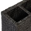 Garden Raised Bed With 4 Pots Water Hyacinth Black