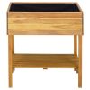 Raised Garden Planter 30.9"X23"X30.9" Solid Acacia Wood