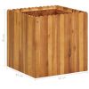 Garden Raised Bed 19.6"X19.6"X19.6" Solid Acacia Wood