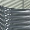 Garden Raised Bed 157.4"X31.4"X31.8" Galvanized Steel Gray