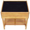 Raised Garden Planter 30.9"X23"X30.9" Solid Acacia Wood