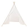 Teepee Tent For Kids - Play Tent For Boy Girl Indoor Outdoor Cotton Canvas Teepee Rt