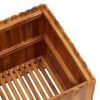 Garden Raised Bed 19.6"X19.6"X19.6" Solid Acacia Wood
