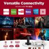 Mooka Native 1080P Projector With Wifi And Bluetooth, 8500L Fhd Movie Projector For Outdoor, Hi-Fi Speaker, Zoom, Sleep Timer, Bag, Support 300" Scree