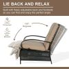 Outdoor Reclining Lounge Chair Automatic Adjustable Patio Lounge Sofa With Comfortable Cushion