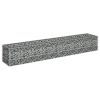 Gabion Raised Bed Galvanized Steel 70.9"X11.8"X11.8"