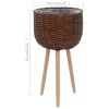 Planter Wicker With Pe Lining