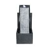 24.4Inches Modern Water Fountain With Led Lights For Home Decor