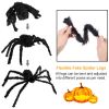 Halloween Decorations Spider Outdoor 59Inch Halloween Spider With 126 Inch Tarantula Mega Spider Web Hairy Poseable Scary Spider