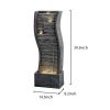 39.3Inches Indoor Outdoor Fountain With Led Lights