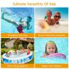 90Ãƒâ€”60Ãƒâ€”20In Inflatable Swimming Pool Blow Up Family Pool For Kids Foldable Swim Ball Pool Center