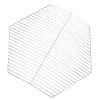U-Style Outdoor Steel Wood Burning Fire Pit With Spark Screen And Poker For Camping Patio Backyard Garden (Hexagonal Shaped) Yf