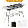 Foldable Bbq Grill Portable Charcoal Barbeque Grill Stainless Steel Bbq Grill For Picnic Camping