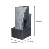 24.4Inches Modern Water Fountain With Led Lights For Home Decor