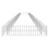 Gabion Raised Bed Galvanized Steel 315"X39.4"X7.9"
