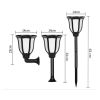Wall Mount And Insert Stake 3 In 1 Dancing Fire Torch Lamp