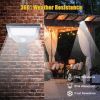 2 Pack Motion Sensor Flood Light 18 Led 300Lm Waterproof Security Lighting Wireless Wall Lights For Outside Patio Garden