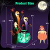 8 Feet Halloween Inflatable Witch Decor With Bright Led Lights