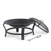 Brishti 19.68'' H X 30'' W Steel Wood Burning Outdoor Fire Pit