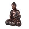 16.1Inch Zen Buddha Indoor Outdoor Statue For Yard Garden Patio Deck Home Decor