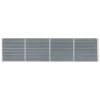 Raised Garden Bed 126"X15.7"X30.3" Galvanised Steel Gray