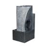 24.4Inches Modern Water Fountain With Led Lights For Home Decor