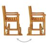 Patio Swing Bench 43.3" Solid Acacia Wood