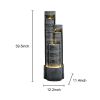 39.5Inches Water Fountain With Led Lights For Home And Garden Decor