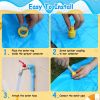 Sprinkler & Splash Pad For Kids 68In Inflatable Blow Up Pool Sprinkle Play Mat Summer Outdoor Water Toys