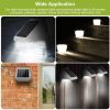 Led Solar Powered Stair Lights Dusk-To-Dawn Waterproof Garden Pathway Patio Fence Lamp