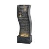 39.3Inches Indoor Outdoor Fountain With Led Lights