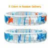90Ã—60Ã—20In Inflatable Swimming Pool Blow Up Family Pool For Kids Foldable Swim Ball Pool Center