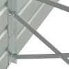 Raised Garden Bed 126"X15.7"X30.3" Galvanised Steel Gray