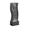 39.3Inches Indoor Outdoor Fountain With Led Lights